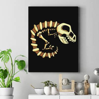 قاب کنواس Dinosaur skeleton