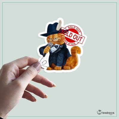 استیکر و برچسب گارفیلد خواننده