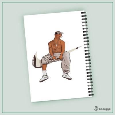 دفتر یادداشت طرح توپاک شکور (Tupac Shakur)