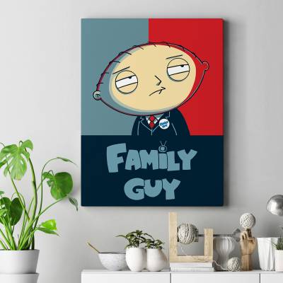 تابلو کنواس (بوم) طرح فمیلی گای (Family Guy) کد-002