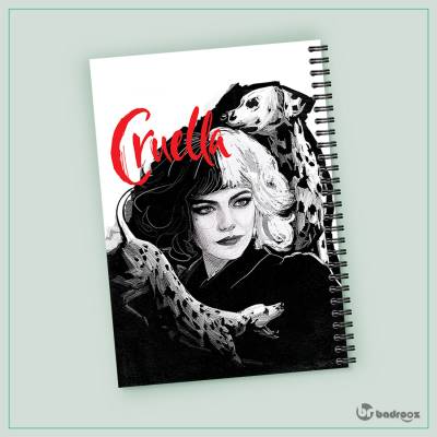 دفتر یادداشت طرح کروئلا (Cruella) کد-02