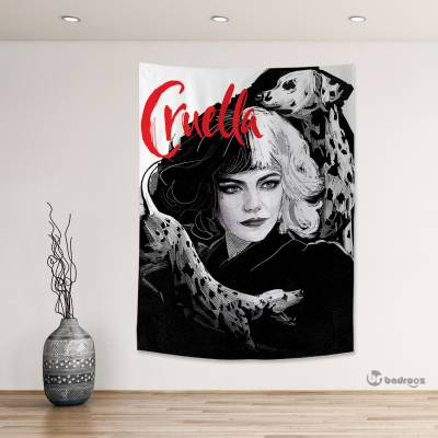بک دراپ طرح کروئلا (Cruella) کد-02