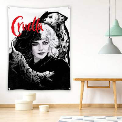 دراپ بنر طرح کروئلا (Cruella) کد-02