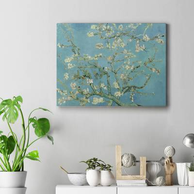 تابلو کنواس (بوم) شکوفه های بادام almond blossoms ونگوگ 