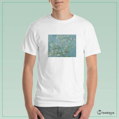 تی شرت مردانه شکوفه های بادام almond blossoms ونگوگ 