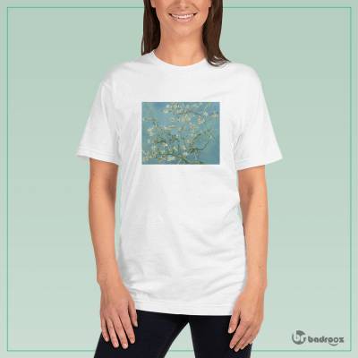 تی شرت زنانه شکوفه های بادام almond blossoms ونگوگ 