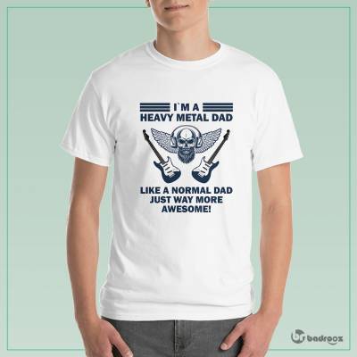 تی شرت مردانه MetalHead Dad-Normal