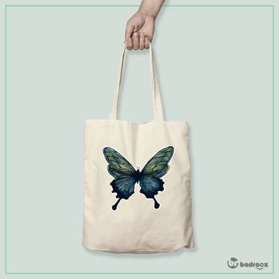 کیف خرید کتان (توت بگ) پروانه آبرنگی 
