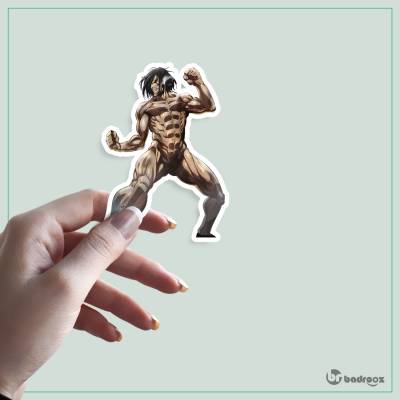 استیکر و برچسب طرح انیمه حمله به تایتان -36