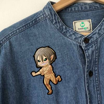 پچ حرارتی (برچسب لباس) طرح انیمه حمله به تایتان -66