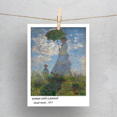 پولاروید(فتوکارت) claude monet - woman  