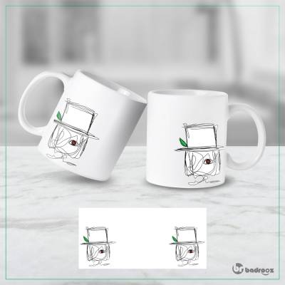 ماگ  دختر چوبی