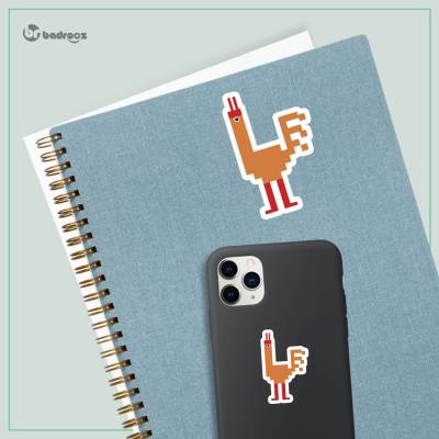 استیکر و برچسب پرنده پیکسل 
