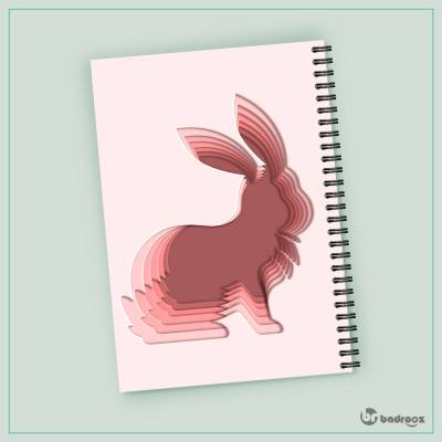 دفتر یادداشت خرگوش صورتی