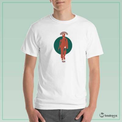 تی شرت مردانه کلیپ آرت کلینت ایستوود در فیلم هری کثیف کد dd254َB