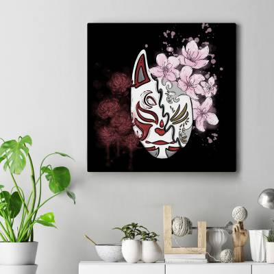 تابلو کنواس مربع (بوم) Nihon mask 
