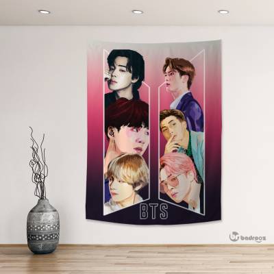 بک دراپ لوگو bts