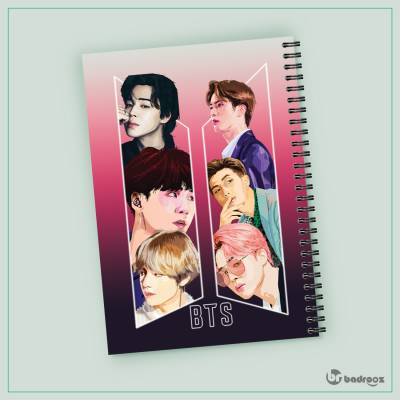 دفتر یادداشت لوگو bts