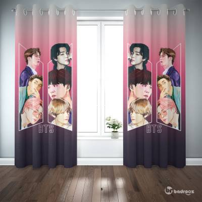 پرده پانچ لوگو bts