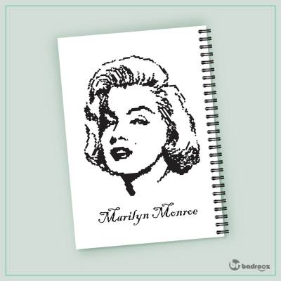 دفتر یادداشت Pixelated Marilyn Monroe