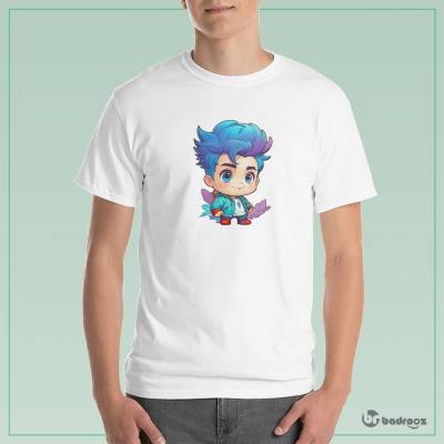 تی شرت مردانه Blue haired boy