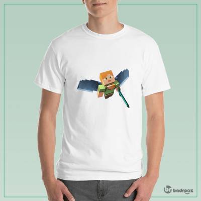 تی شرت مردانه طرح ماینکرفت -102