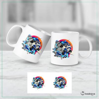 ماگ  کلاژ دیجیتال سورئال مینیمال (مدل LYNA049_ESC_PXY)