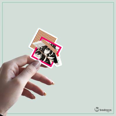استیکر و برچسب کلاژ دیجیتال سورئال مینیمال (مدل YKK_MERCY_025)