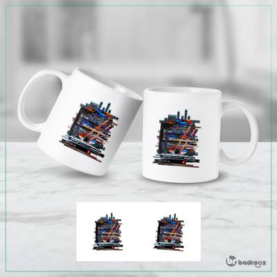 ماگ  کلاژ دیجیتال سورئال مینیمال (مدل HKND_MEGACOMP.EXE)