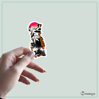 استیکر و برچسب کلاژ دیجیتال سورئال مینیمال (مدل ALICE_KYTE_APOGEE)