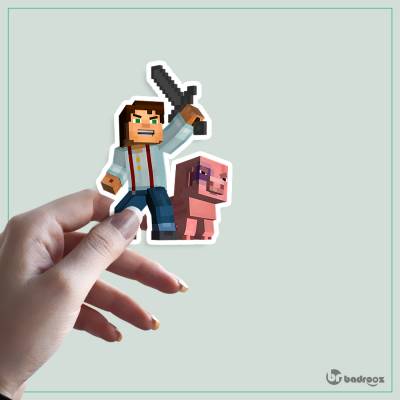 استیکر و برچسب طرح ماینکرفت -128 