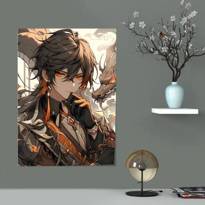 پوستر سیلک طرح گِنشین ایمپَکت (Genshin impact ) - 014