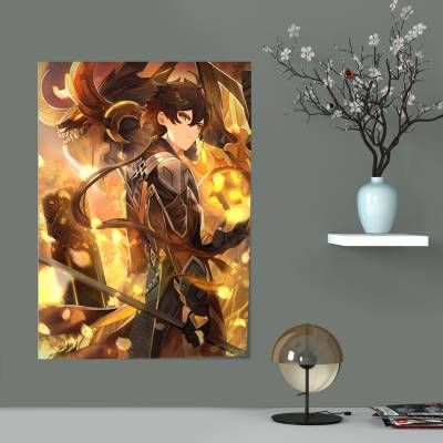پوستر سیلک طرح گِنشین ایمپَکت (Genshin impact ) - 016