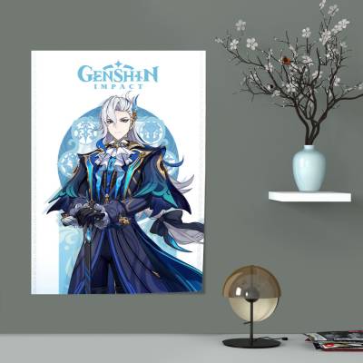 پوستر سیلک طرح گِنشین ایمپَکت (Genshin impact ) - 017