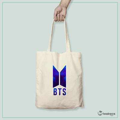 کیف خرید کتان bts galaxy