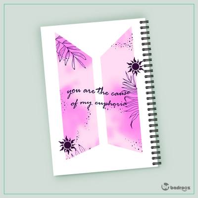 دفتر یادداشت bts flower