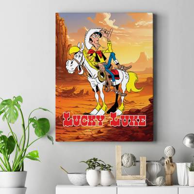 تابلو کنواس (بوم) lucky luke 2