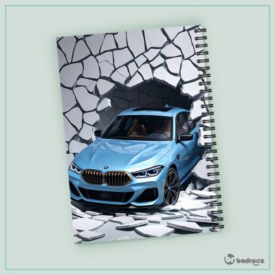 دفتر یادداشت طرح حفره 3 بعدی و BMW