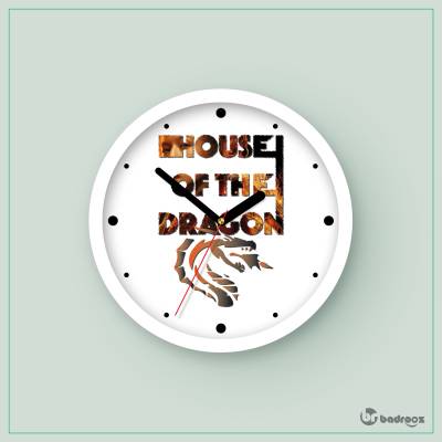 ساعت دیواری  طرح سریال خانه اژدها مدل dd181-C