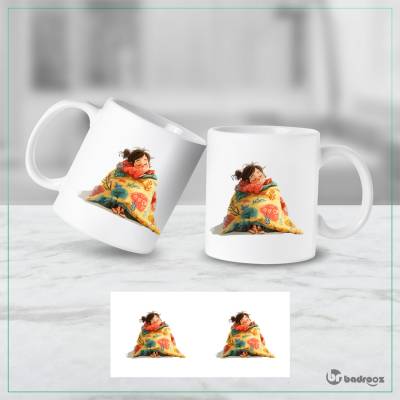ماگ  دختر و پاییز