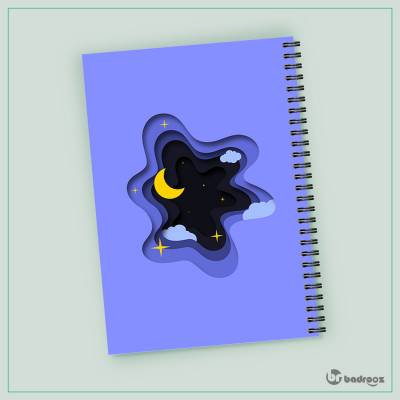 دفتر یادداشت Night paper style