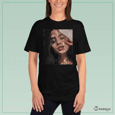 تی شرت زنانه طرح دختر1
