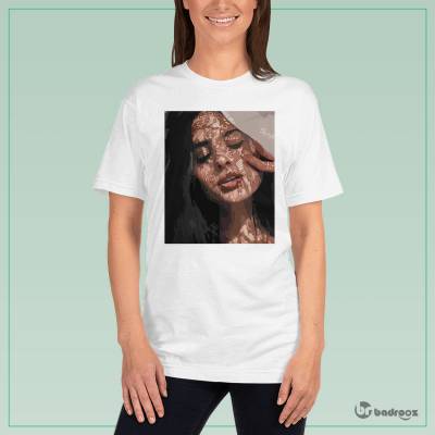 تی شرت زنانه طرح دختر1
