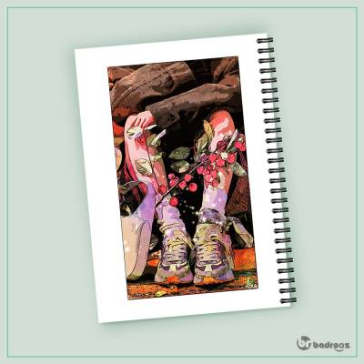 دفتر یادداشت Shoes girl