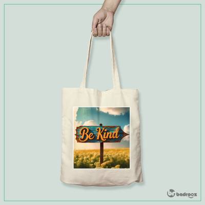 کیف خرید کتان (توت بگ) be kind