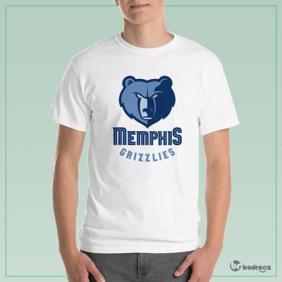 تی شرت مردانه لوگوی تیم بسکتبال ممفیس گریزلیز Memphis Grizzlies