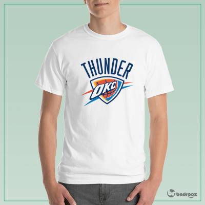 تی شرت مردانه لوگوی تیم بسکتبال اکلاهاما سیتی تاندر Oklahoma City Thunder