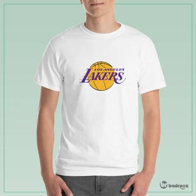 تی شرت مردانه لوگوی تیم بسکتبال لس آنجِلِس لیکرز Los Angeles Lakers