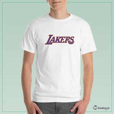 تی شرت مردانه لوگوی بسکتبالی Lakers