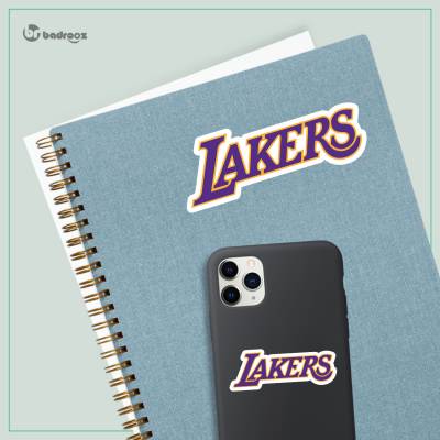 استیکر و برچسب لوگوی بسکتبالی Lakers